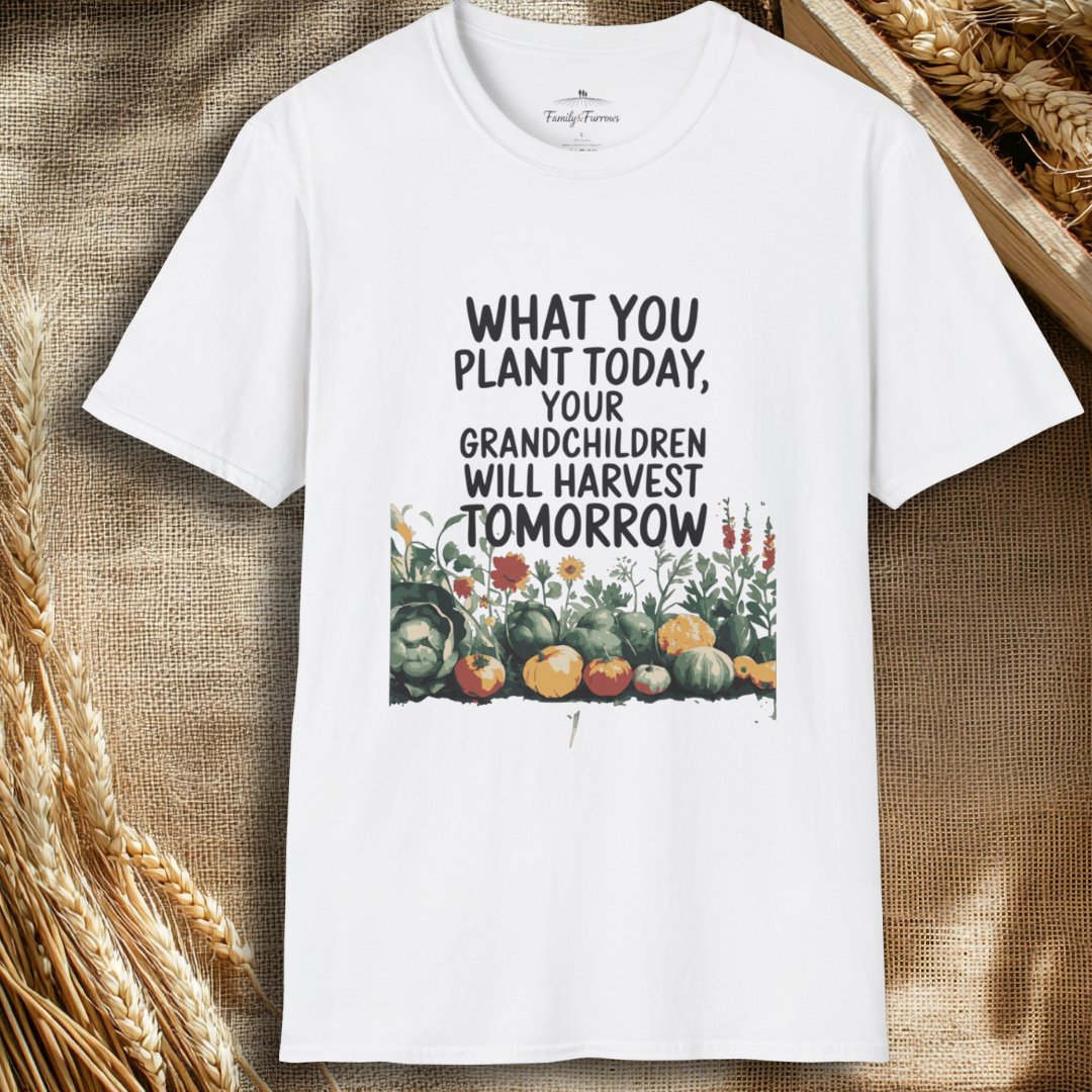 What You Plant Today Your Grandchildern Will Harvest Tomorrow Tee