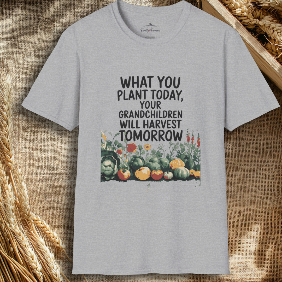 What You Plant Today Your Grandchildern Will Harvest Tomorrow Tee