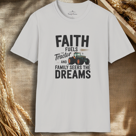 Faith Fuels The Tractor Tee