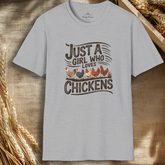 Just A Girl Who Loves Chickens Tee