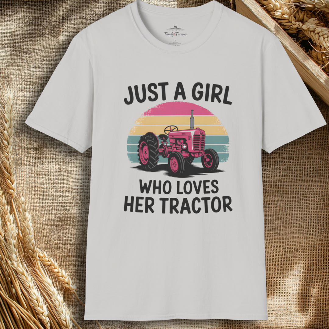 Just a Girl Who Loves Her Tractor Tee