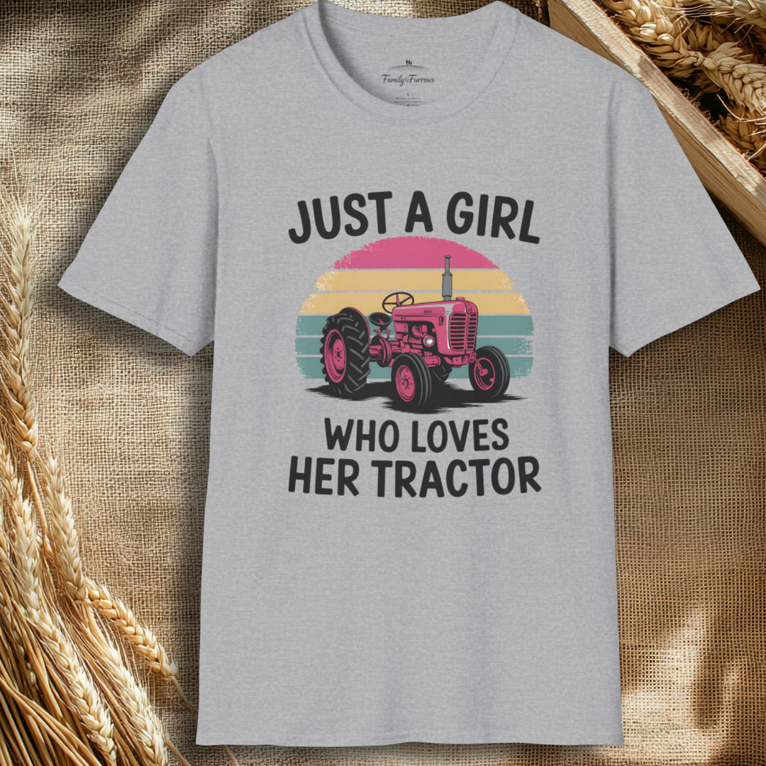 Just a Girl Who Loves Her Tractor Tee