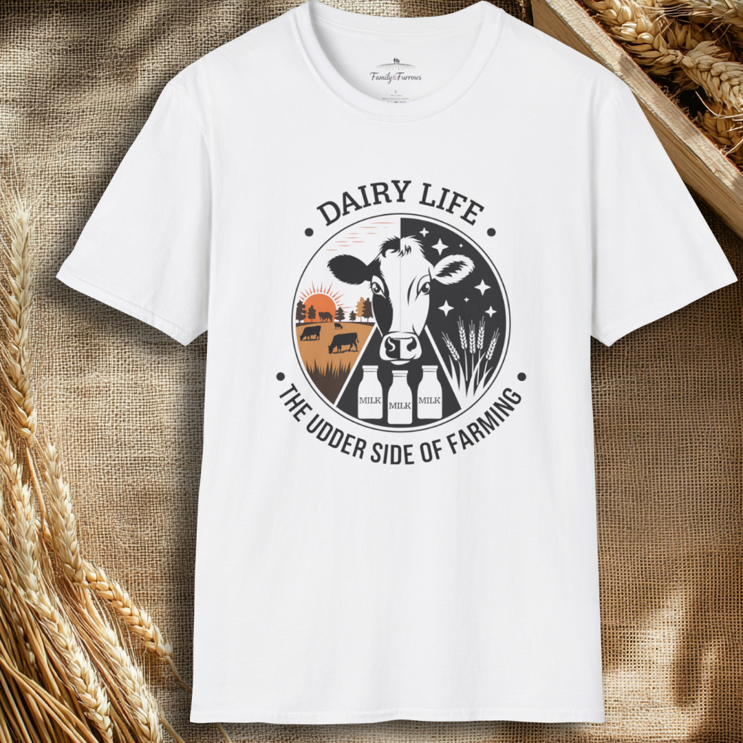 Dairy Life The Udder Side of Farming Tee