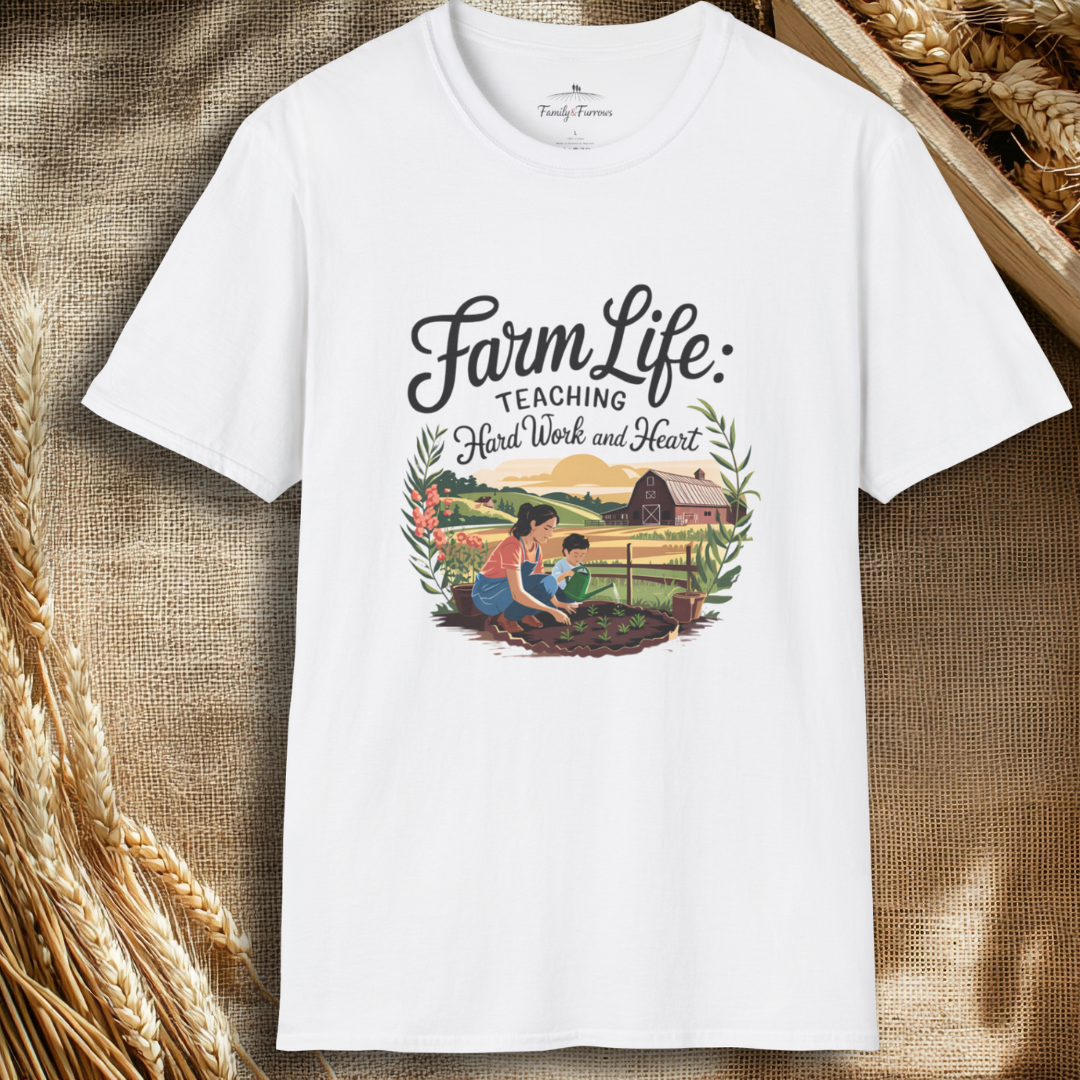 Farm Life Teaching Hard Work And Heart Tee