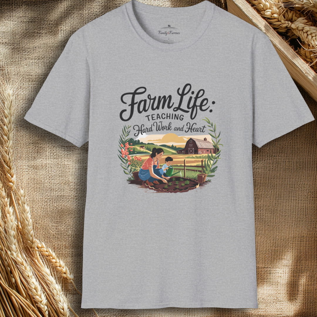 Farm Life Teaching Hard Work And Heart Tee