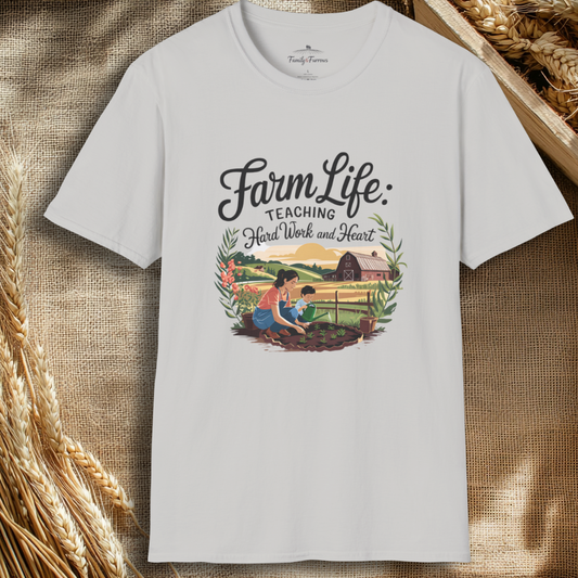 Farm Life Teaching Hard Work And Heart Tee