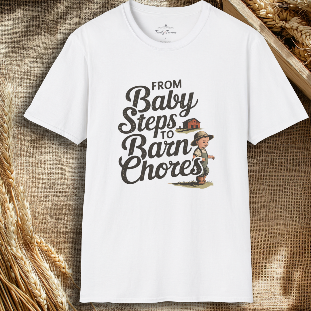 From Baby Steps to Barn Chores Tee