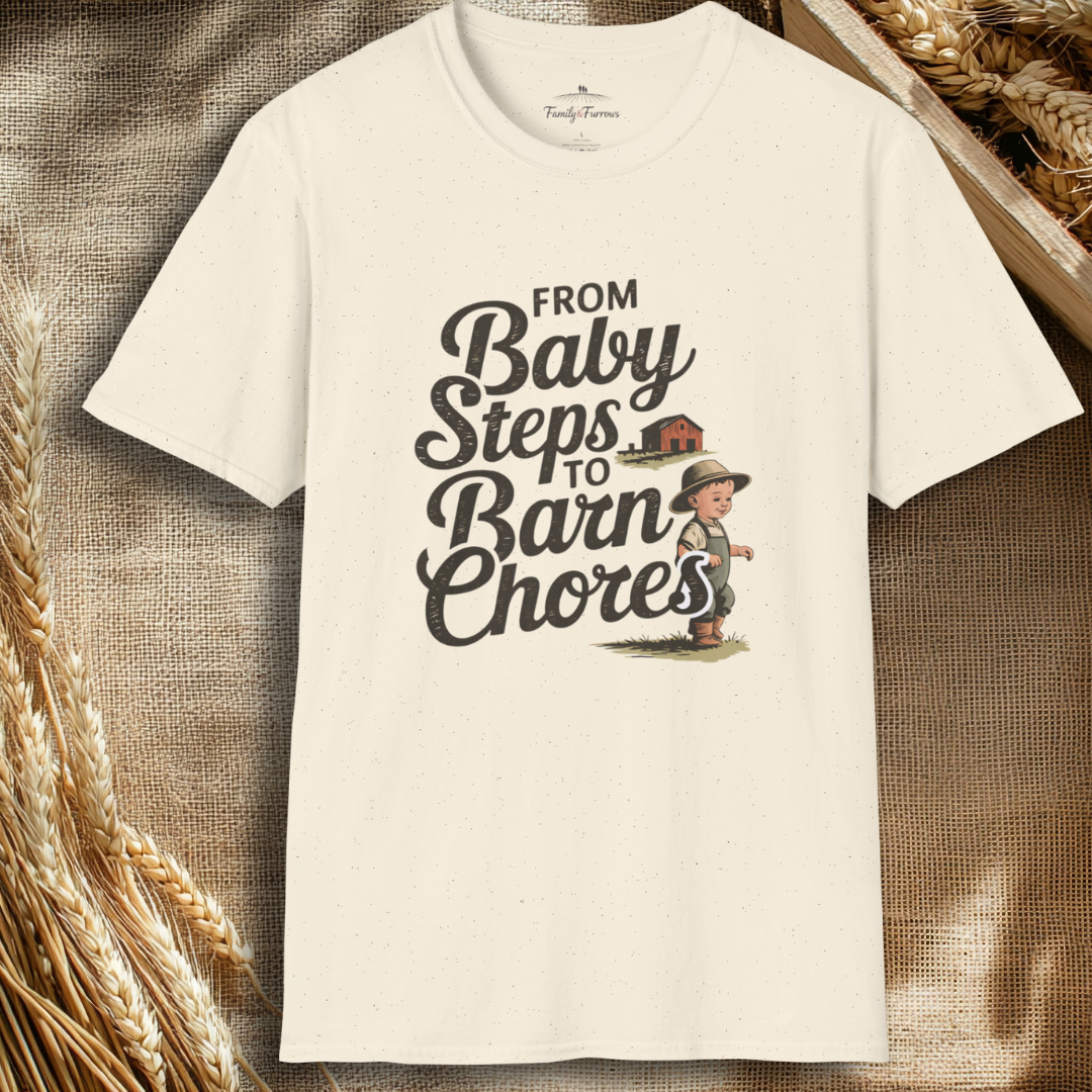 From Baby Steps to Barn Chores Tee