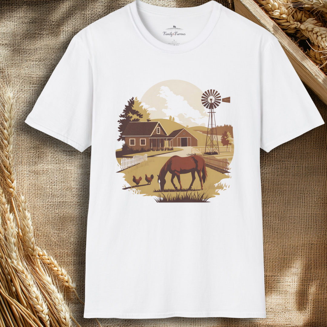 Farming Scene Graphic Tee