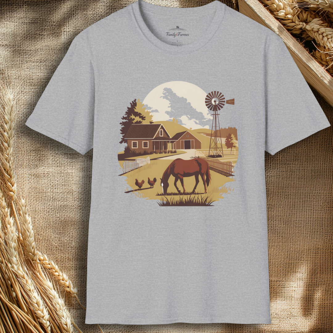 Farming Scene Graphic Tee