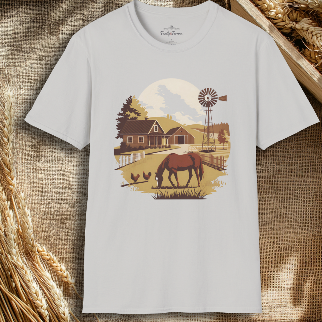 Farming Scene Graphic Tee